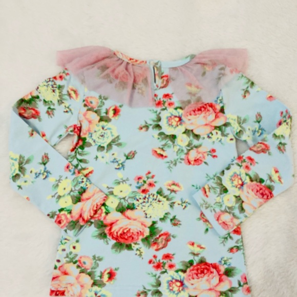 Miss B  NWOT Little girls floral top. - Picture 4 of 5